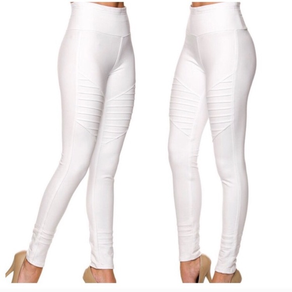 **NWT** • White Moto Jeggings - Picture 5 of 7